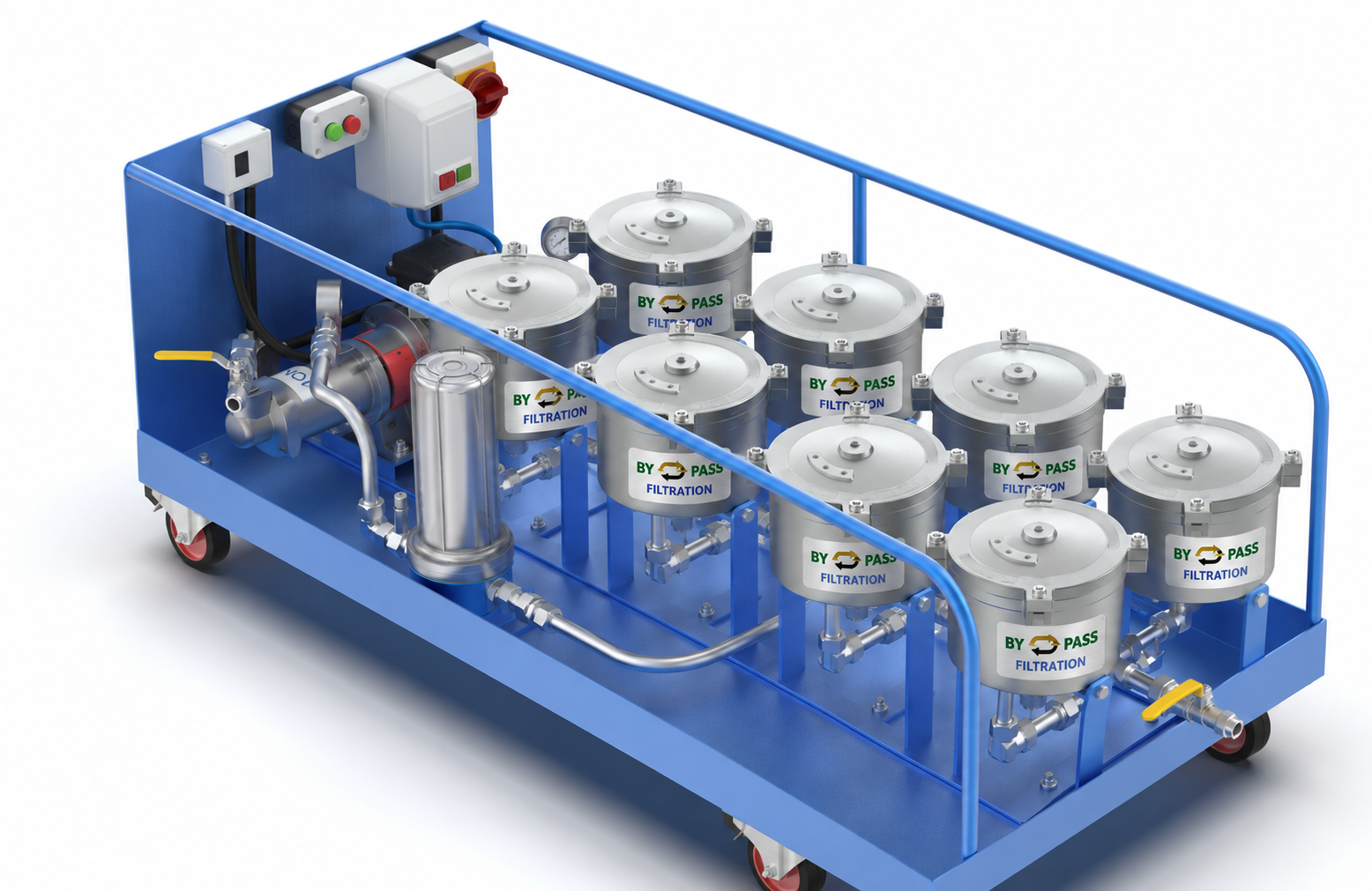 By Pass MS8 filtration system front view